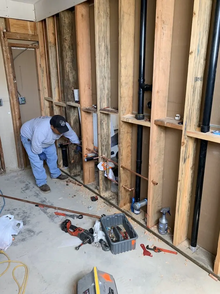 Commercial rough-in plumbing for Gas Line Repair in Crosswicks